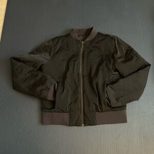 Lululemon Non-Stop Reversible Bomber Jacker, Size 10, Black, Excellent Condition